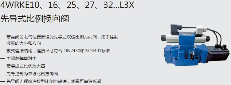 SHLIXIN上海立新4WRKE10、16、25、27、32...L3X先导式比例换向阀